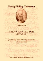 Náhled titulu - Telemann Georg Philipp (1681 - 1767) - Triová sonáta A - dur (TWV 42:A6)