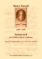 Náhled titulu - Purcell Henry (1659 - 1695) - Sonata in B (klav. výtah + transpozice)