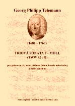 Náhled titulu - Telemann Georg Philipp (1681 - 1767) - Triová sonáta f - moll (TWV 42:f2)