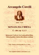 Náhled titulu - Corelli Arcangelo (1653 - 1713) - Sonata da Chiesa - úprava - op. 1, č. 3, C dur