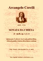 Náhled titulu - Corelli Arcangelo (1653 - 1713) - Sonata da Chiesa - úprava - op. 1, č. 4, d moll