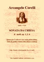 Náhled titulu - Corelli Arcangelo (1653 - 1713) - Sonata da Chiesa - úprava - op. 1, č. 6, d moll