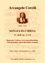 Náhled titulu - Corelli Arcangelo (1653 - 1713) - Sonata da Chiesa - úprava - op. 1, č. 8, d moll