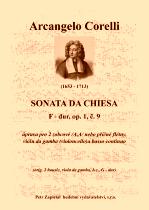 Náhled titulu - Corelli Arcangelo (1653 - 1713) - Sonata da Chiesa - úprava - op. 1, č. 9, F dur Náhled titulu - Corelli Arcangelo (1653 - 1713) - Sonata da Chiesa - úprava - op. 1, č. 9, F dur