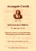 Náhled titulu - Corelli Arcangelo (1653 - 1713) - Sonata da Chiesa - úprava - op. 1, č. 12, G dur