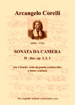 Náhled titulu - Corelli Arcangelo (1653 - 1713) - Sonata da Camera - op. 2, č. 1, D dur