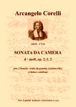 Náhled titulu - Corelli Arcangelo (1653 - 1713) - Sonata da Camera - op. 2, č. 2, d moll