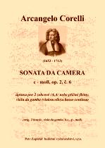 Náhled titulu - Corelli Arcangelo (1653 - 1713) - Sonata da Camera - úprava - op. 2, č. 6, c moll