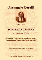 Náhled titulu - Corelli Arcangelo (1653 - 1713) - Sonata da Camera - úprava - op. 2, č. 6, c moll
