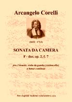 Náhled titulu - Corelli Arcangelo (1653 - 1713) - Sonata da Camera - op. 2, č. 7, F dur