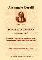 Náhled titulu - Corelli Arcangelo (1653 - 1713) - Sonata da Camera - úprava - op. 2, č. 7, F dur