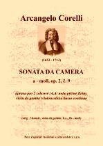 Náhled titulu - Corelli Arcangelo (1653 - 1713) - Sonata da Camera - úprava - op. 2, č. 9, a moll