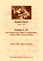 Náhled titulu - Speer Daniel (1636 - 1707) - Sonata I., II. - úprava
