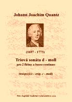 Náhled titulu - Quantz Johann Joachim (1697 - 1773) - Triová sonáta d - moll /transpozice z c - moll/