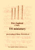 Náhled titulu - Zapletal Petr (*1965) - Tři miniatury