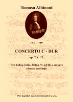 Náhled titulu - Albinoni Tomaso (1671 - 1750) - Concerto C dur op. 7, č. 12