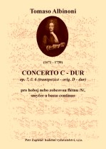 Náhled titulu - Albinoni Tomaso (1671 - 1750) - Concerto C- dur op. 7, č. 6 (transpozice z D do C)