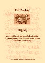 Náhled titulu - Zapletal Petr (*1965) - „Háj, háj“ pro folkový soubor