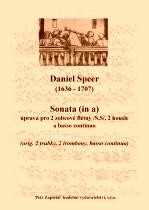 Náhled titulu - Speer Daniel (1636 - 1707) - Sonata (a - moll) - úprava