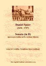 Náhled titulu - Speer Daniel (1636 - 1707) - Sonata - úprava - (transpozice z c do B - dur)