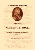Náhled titulu - Marcello Alessandro (1684 - 1750) - Concerto d - moll (klavírní výtah)