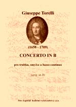 Náhled titulu - Torelli Giuseppe (1658 - 1709) - Concerto in B (transpozice)