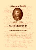 Náhled titulu - Torelli Giuseppe (1658 - 1709) - Concerto in D (klavírní výtah)