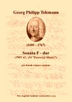 Náhled titulu - Telemann Georg Philipp (1681 - 1767) - Sonáta F - dur (TWV 41:F4, „Essercizii Musici“)