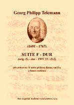 Náhled titulu - Telemann Georg Philipp (1681 - 1767) - Suite F - dur (orig. Es - dur, TWV 52 : Es2)