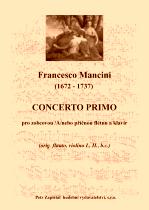 Náhled titulu - Mancini Francesco (1672 - 1737) - Concerto Primo (c - moll) - klav. Výtah