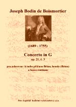Náhled titulu - Boismortier Joseph Bodin de (1689 - 1755) - Concerto in G (op. 21/3)
