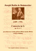 Náhled titulu - Boismortier Joseph Bodin de (1689 - 1755) - Concerto in G (op. 21, č. 3)