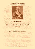 Náhled titulu - Vivaldi Antonio (1678 - 1741) - Triová sonáta d - moll „La Folia“ (RV 63)