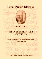 Náhled titulu - Telemann Georg Philipp (1681 - 1767) - Triová sonáta F - dur (TWV 42 : F7)