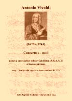 Náhled titulu - Vivaldi Antonio (1678 - 1741) - Concerto a -moll (RV 522) - úprava