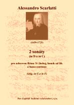 Náhled titulu - Scarlatti Alessandro (1659 - 1725) - 2 sonáty (in D, C) - transpozice