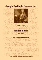 Náhled titulu - Boismortier Joseph Bodin de (1689 - 1755) - Sonate d - moll (op. 34, č. 5)
