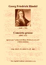 Náhled titulu - Händel Georg Friedrich (1685 - 1759) - Concerto grosso (HWV 313) - arr.