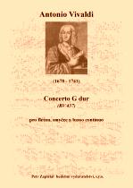 Náhled titulu - Vivaldi Antonio (1678 - 1741) - Concerto G - dur (RV 437)