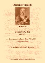 Náhled titulu - Vivaldi Antonio (1678 - 1741) - Concerto G - dur (RV 437) - arr.