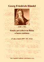 Náhled titulu - Händel Georg Friedrich (1685 - 1759) - Sonáty pro zobcovou flétnu a basso continuo (HWV 365, 367a)