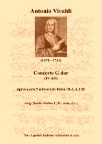 Náhled titulu - Vivaldi Antonio (1678 - 1741) - Concerto G dur (RV 435) - úprava