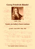 Náhled titulu - Händel Georg Friedrich (1685 - 1759) - Sonáty pro hoboj a basso continuo (g moll, c moll, HWV 364a, 366)