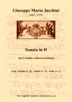 Náhled titulu - Jacchini Giuseppe Maria (1667 - 1727) - Sonata in D (klav. výtah)