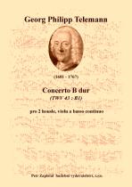 Náhled titulu - Telemann Georg Philipp (1681 - 1767) - Concerto B dur (TWV 43 : B1)