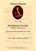Náhled titulu - Albinoni Tomaso (1671 - 1750) - Introduzione Seconda - úprava
