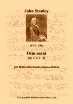 Náhled titulu - Stanley John (1712 - 1786) - Osm sonát (op. 1, č. 1 - 4)