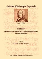Náhled titulu - Pepusch Johann Christoph (1667 - 1752) - Sonáty pro zobcovou (in F) nebo příčnou flétnu a basso continuo č. 4 - 6