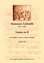 Náhled titulu - Gabrielli Domenico (1651 - 1690) - Sonata in B (transpozice)
