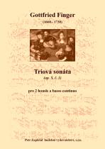 Náhled titulu - Finger Gottfried (1660 - 1730) - Triová sonáta (op. 5, č. 1)